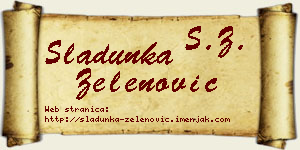 Sladunka Zelenović vizit kartica